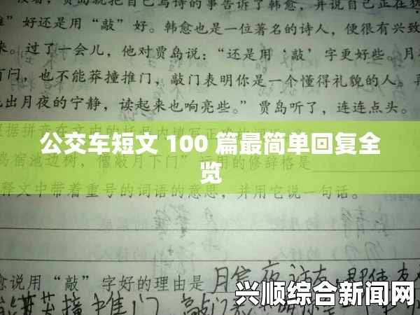 公交车短文100篇：简单易懂的回复与交流技巧