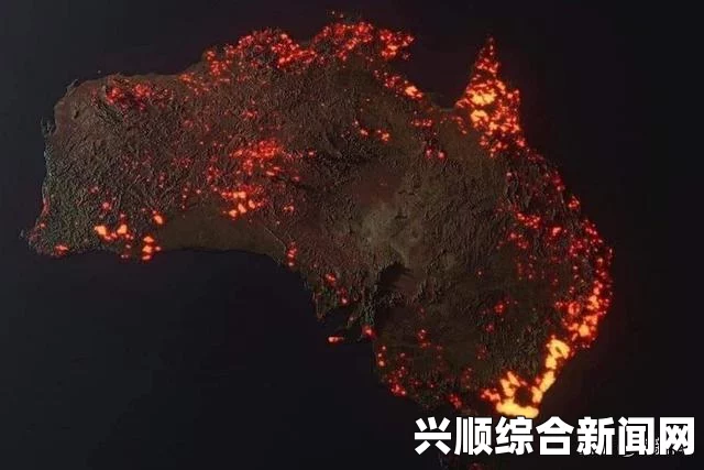 澳大利亚西部大火现场图片，火光映天，5万公顷土地被烧毁