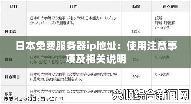 如何选择合适的日本免费服务器IP地址？掌握技巧，轻松找到最佳选项，一场视觉盛宴