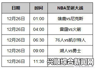 赛程概览全解析