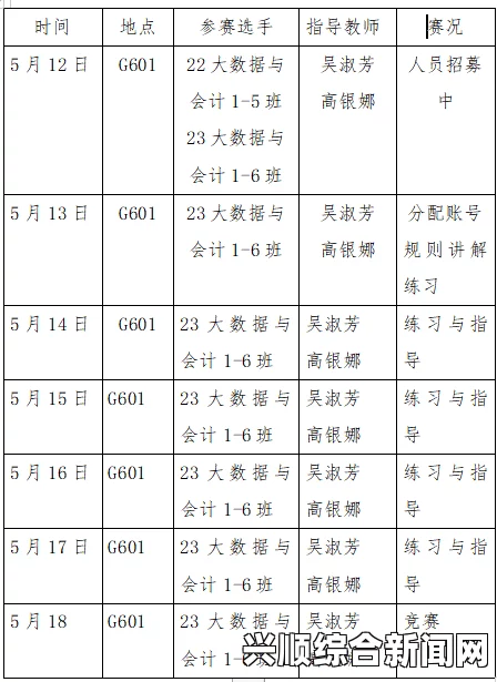 比赛背景及赛程概述