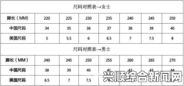 亚洲一码和欧洲二码尺码区别：如何挑选合适的鞋码，避免购买错误尺码，确保舒适与时尚并存_家长指导手册